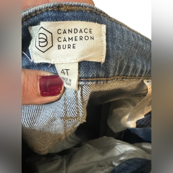 Candice Cameron Bure Denim 4T High Waisted Cropped Straight Leg Jeans - Picture 5 of 6